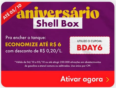 shell box cupom 40 reais